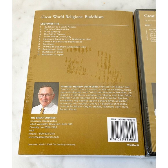 Great Courses Great World Religions-Buddhism DVDs-Guidebook-Transcript Book NEW - Picture 5 of 7